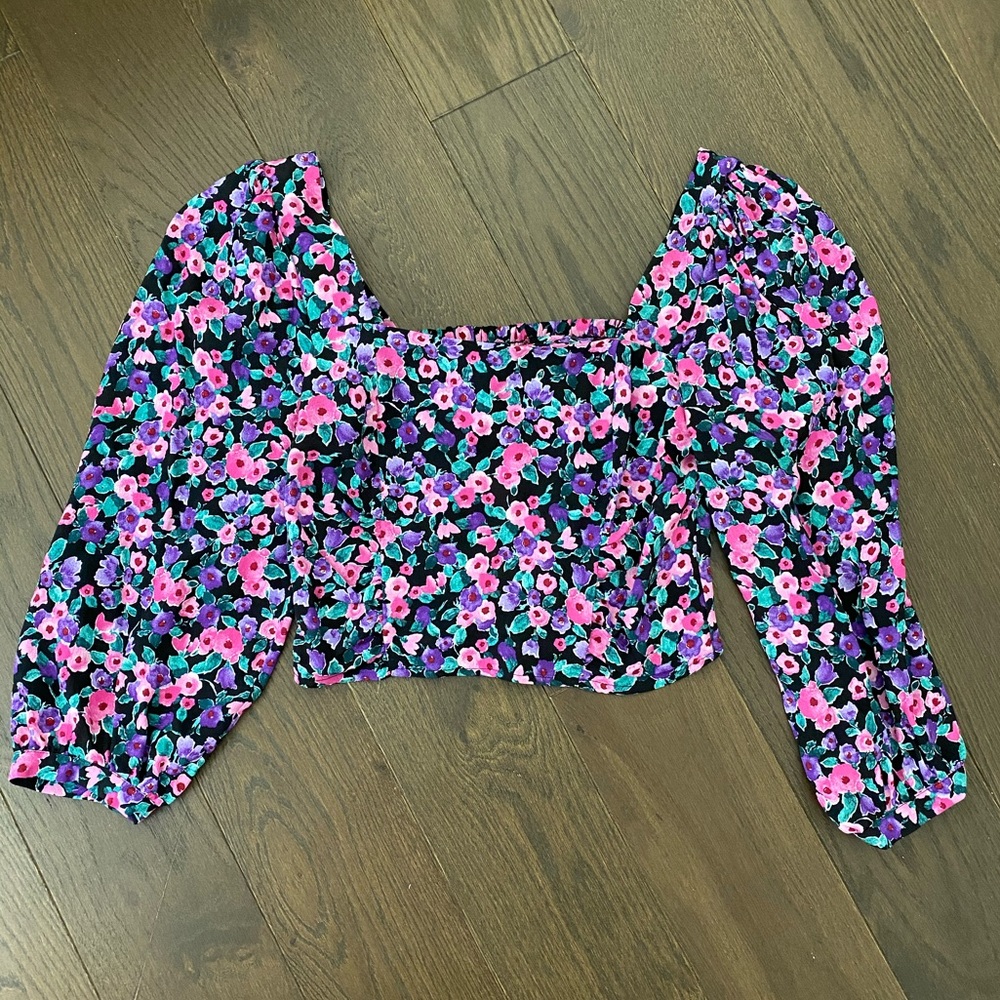 Floral crop top